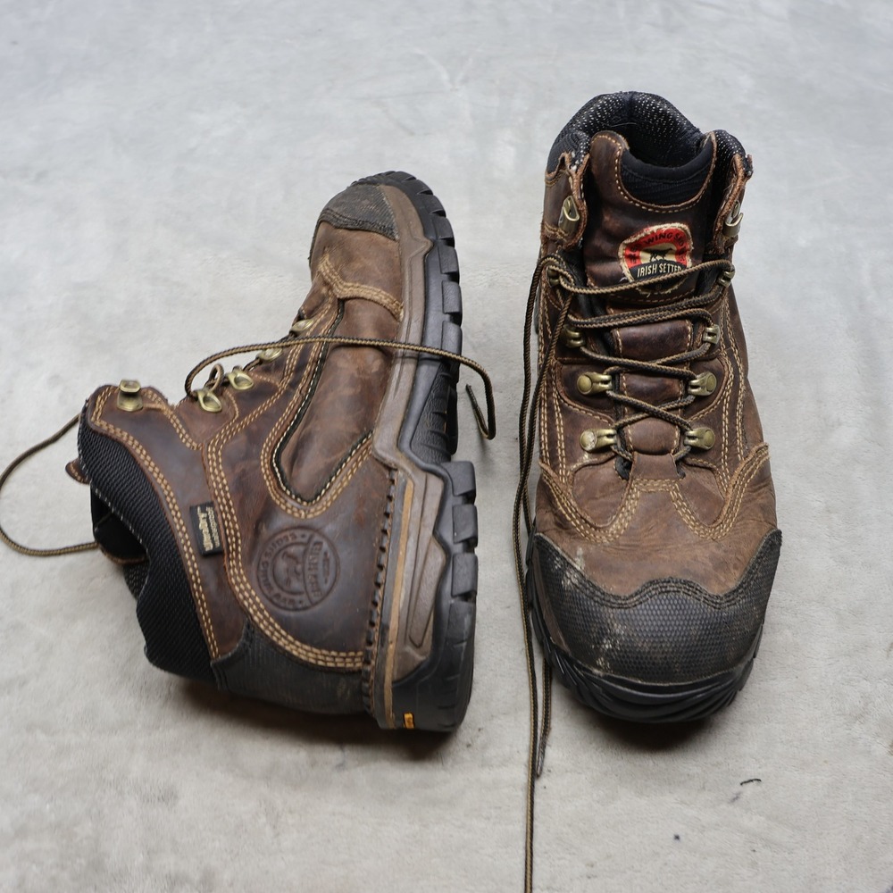 Irish Setter Men 10 Wide E2 Work Boots Two Harbors Waterproof Vibram Soft Toe